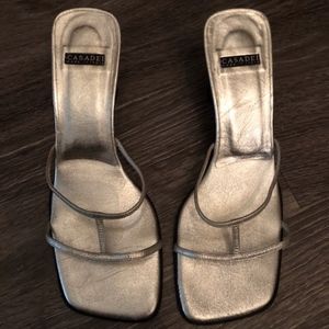 Casadei Silver Italian Sandal